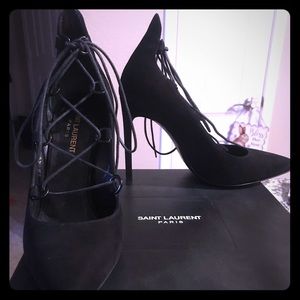 Saint Laurent lace up pumps